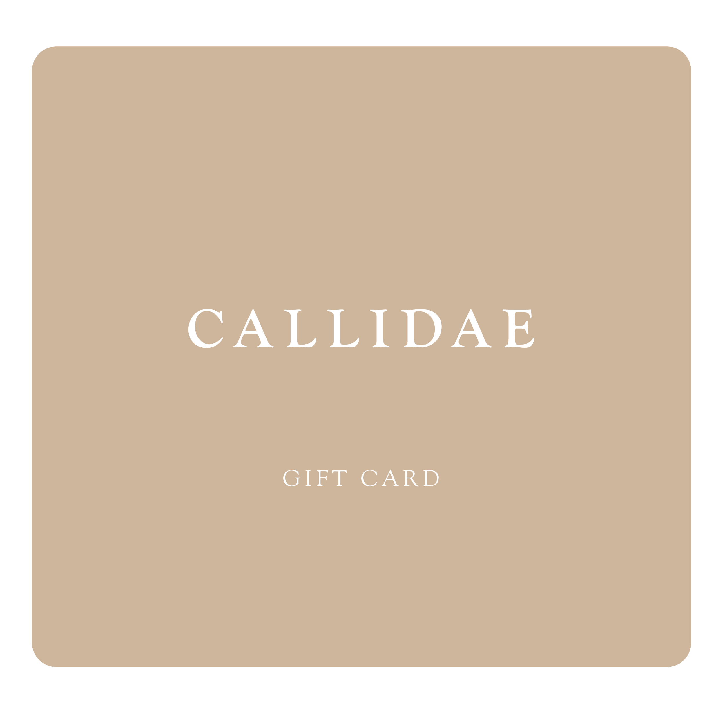 The CALLIDAE Gift Card