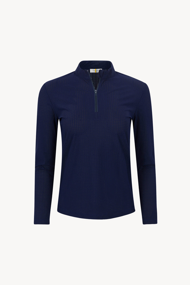 The Lightweight Perforated Performance Quarter Zip